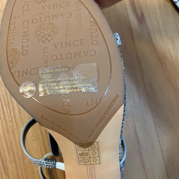 Vince Camuto Balindah Leather Dress Sandal Heels - Picture 9 of 14